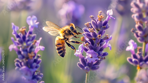 bee on lavender