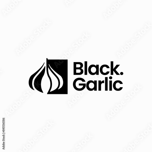 Garlic Logo Vector Icon illustration