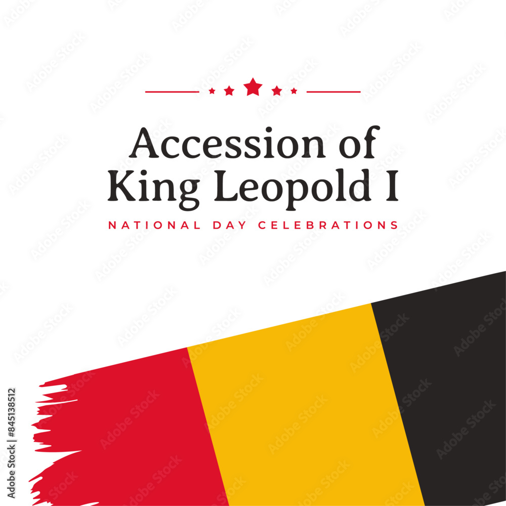 Fototapeta premium belgium national day celebration graphics template