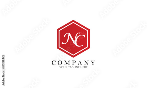 NC logo, Brand logo, Clothing logo, letter logo