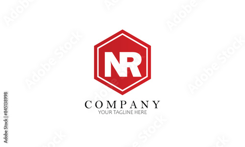 NR logo, Brand logo, Clothing logo, letter logo