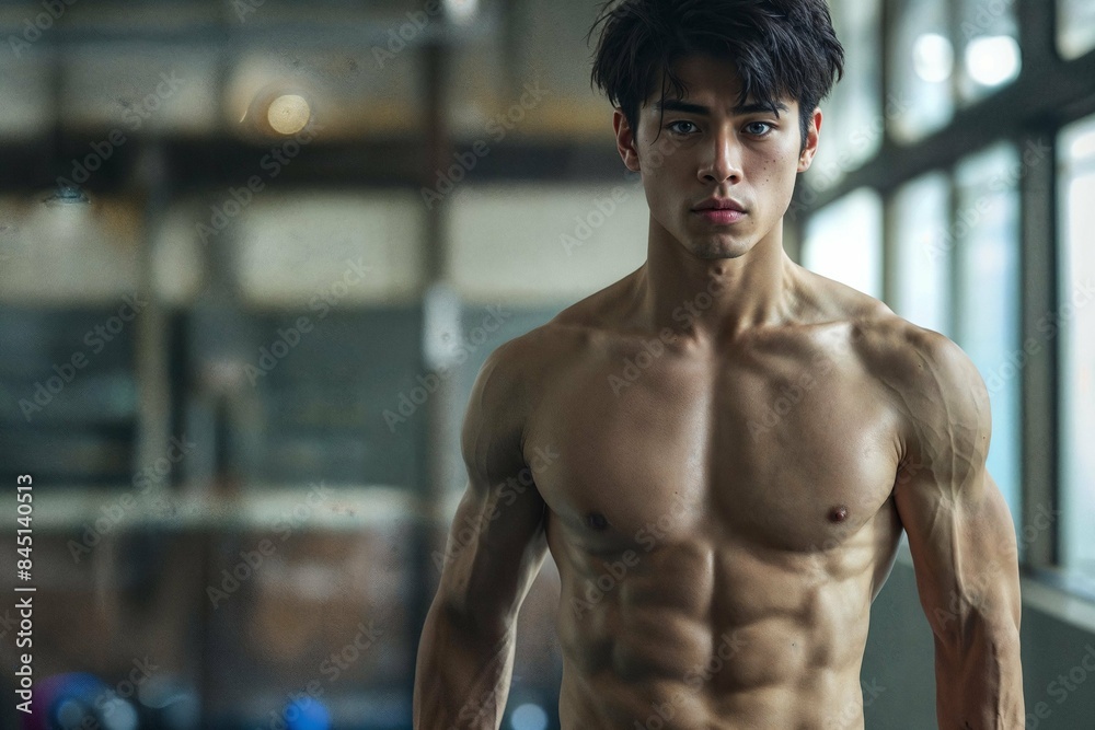 筋肉がたくましい男性モデル 筋肉がたくましい男性モデル