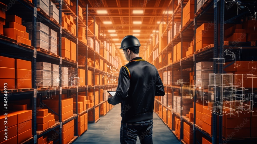 Ai-enabled warehouse management system for pickup and delivery with vr technology Ai-enabled warehouse management system for pickup and delivery with vr technology