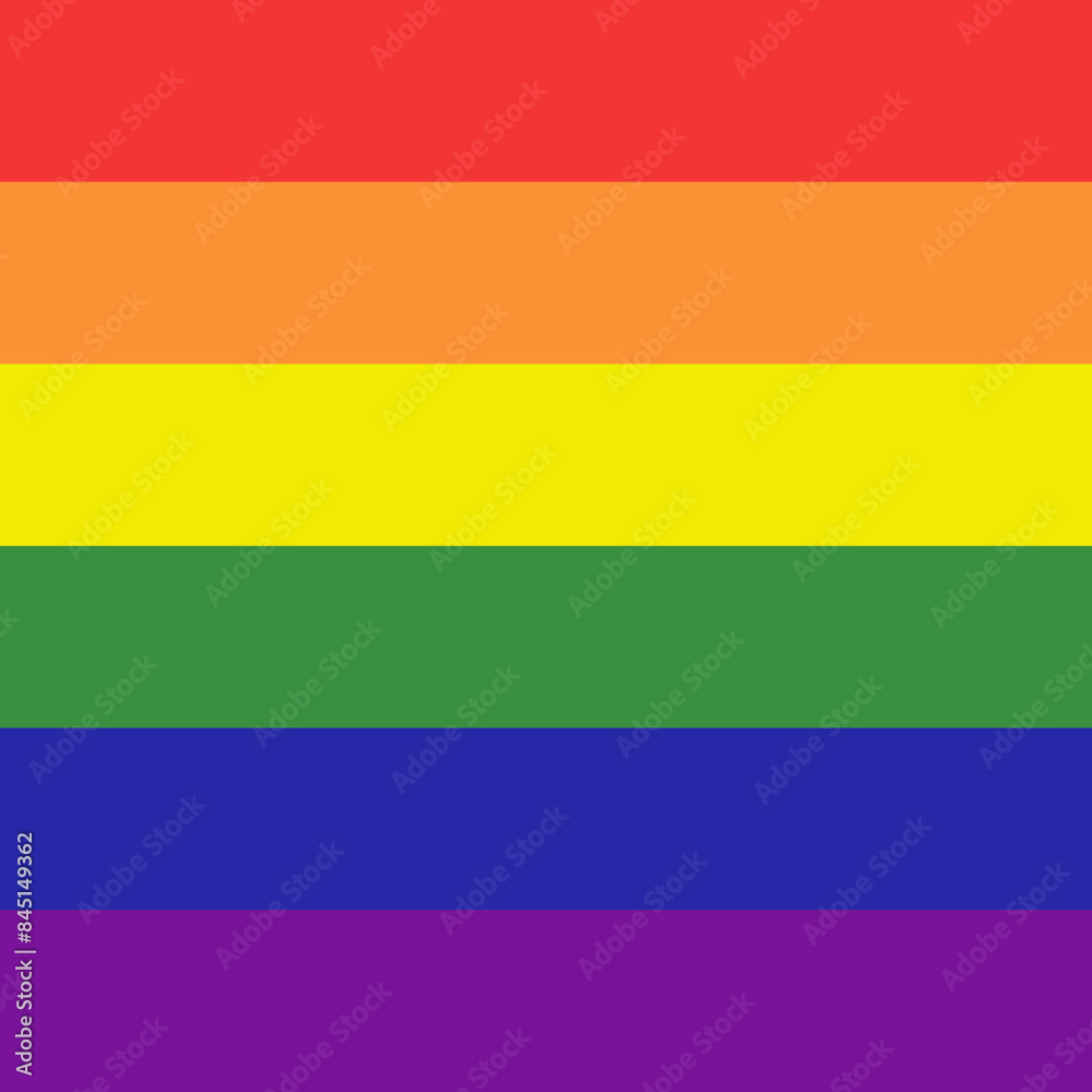 Naklejka premium Pride flag illustration. Lgbt community symbol in rainbow colors. Vector backdrop for your design.