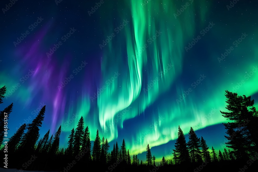 Stellar Canopy: A Supernova Skyline Embraced by Majestic Trees - Your Ultimate Cool Wallpaper Stellar Canopy: A Supernova Skyline Embraced by Majestic Trees - Your Ultimate Cool Wallpaper