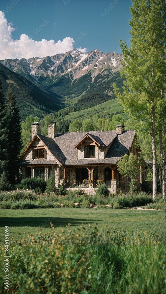 A very luxurious mansion with modern and classic styles in Aspen, Colorado A very luxurious mansion with modern and classic styles in Aspen, Colorado