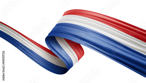 long ribbon in the colors of the Dutch flag