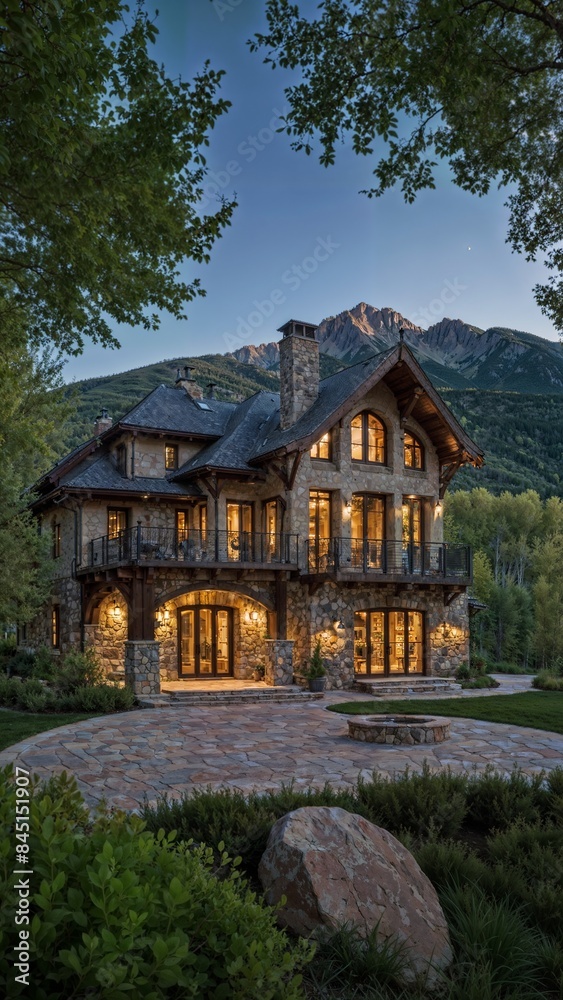 A very luxurious mansion with modern and classic styles in Aspen, Colorado A very luxurious mansion with modern and classic styles in Aspen, Colorado