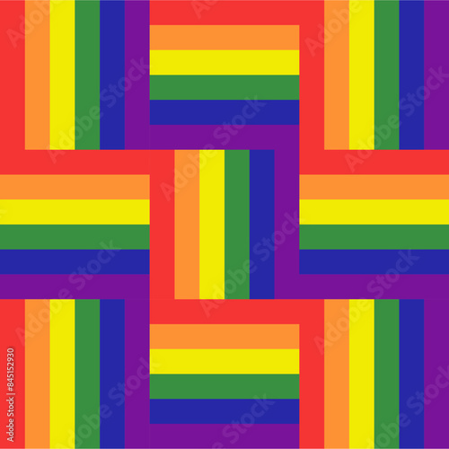 Pride flag illustration. Lgbt community symbol in rainbow colors. Vector backdrop for your design.