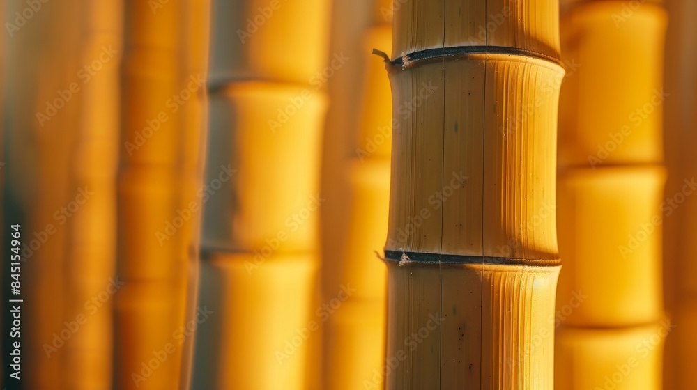 Golden bamboo stems illuminated by the warm light of sunset, creating a tranquil and serene atmosphere. Suitable for nature-themed backgrounds or zen-inspired designs. Golden bamboo stems illuminated by the warm light of sunset, creating a tranquil and serene atmosphere. Suitable for nature-themed backgrounds or zen-inspired designs.