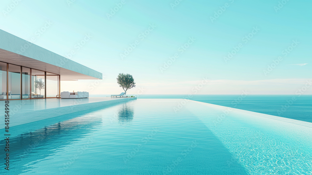 Sunset Beach Pool villa tranquil scene blending the golden hues of sunset with the serene blue of the pool, nestled amidst the beauty beach. home resort minimalist seaside villa with swimming pool Sunset Beach Pool villa tranquil scene blending the golden hues of sunset with the serene blue of the pool, nestled amidst the beauty beach. home resort minimalist seaside villa with swimming pool
