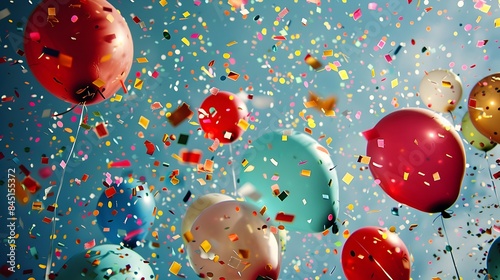 Colorful Confetti Bursting ...