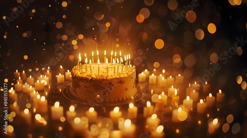 Glowing Birthday Cake Surro...