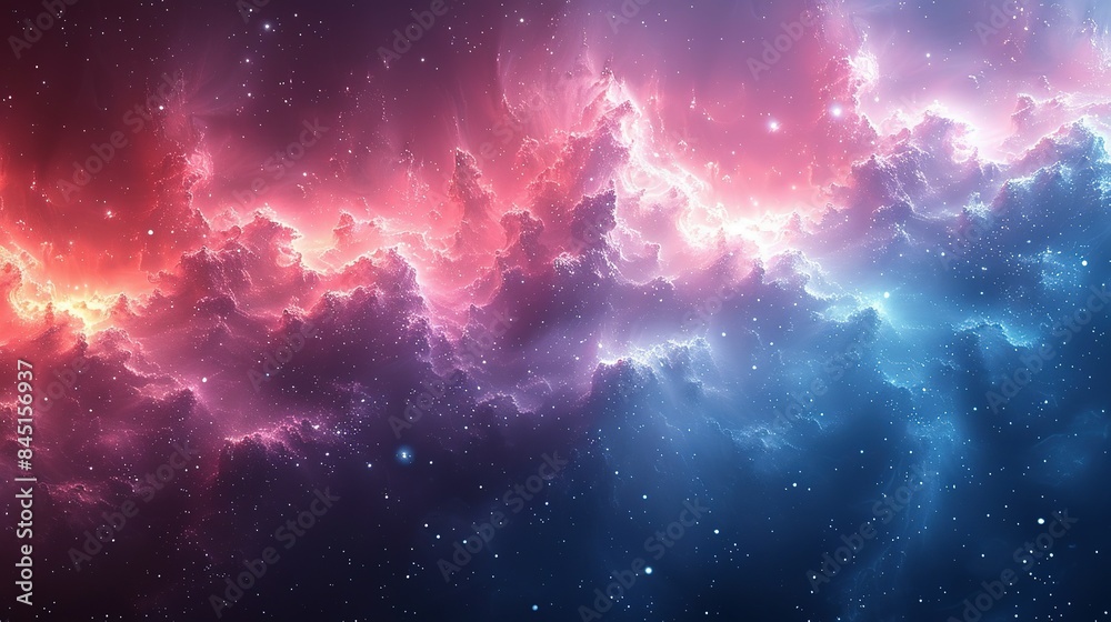 Obraz premium Ethereal Elegance: Soft Blue and Pink Gradient Backdrop