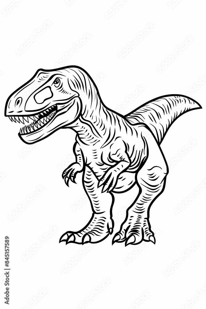Dinosaur coloring page, cartoon style, white background, generative ai, generative, ai Dinosaur coloring page, cartoon style, white background, generative ai, generative, ai