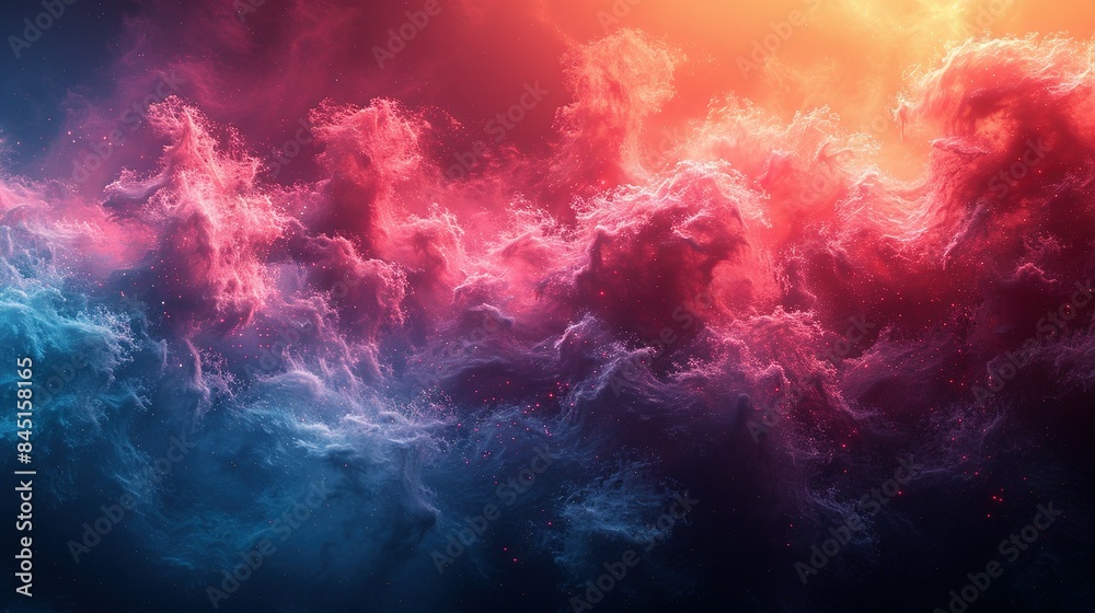Whispering Hues: Soft Blue and Pink Gradient Background