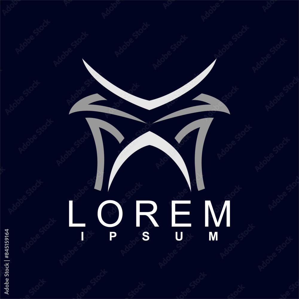 Fototapeta premium abstract logo design. unique and characterful, geometric abstract logo