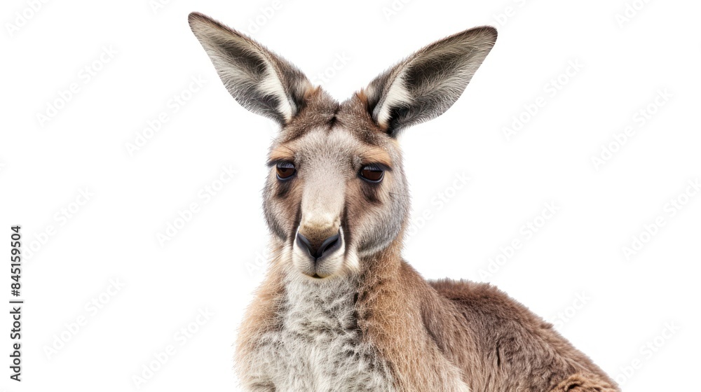Kangaroo isolated white background Kangaroo isolated white background