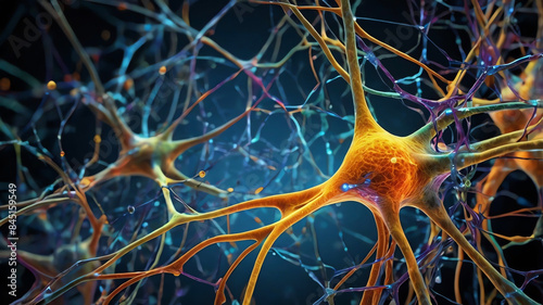 neural network in the human brain or nervous system