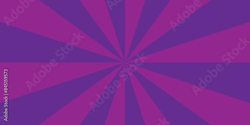 Abstract colorful ray sunburst pink or purple texture background. redial gradient beam grunge burst wallpaper. photo