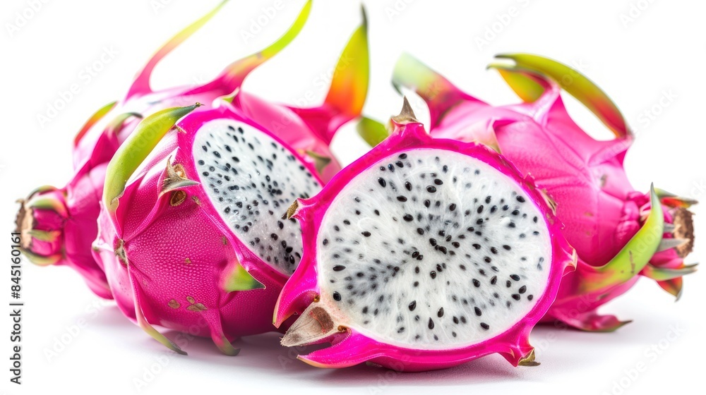 Dragonfruit isolated white background Dragonfruit isolated white background