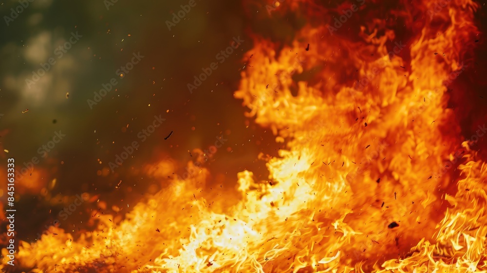 Burning fire image for fire drill demonstration background Burning fire image for fire drill demonstration background