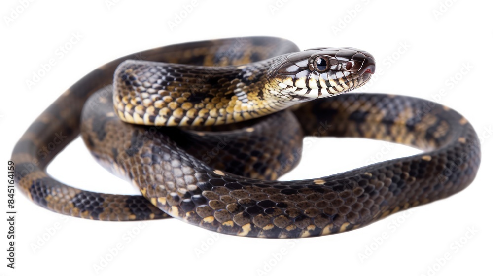 Fototapeta premium Snake isolated white background