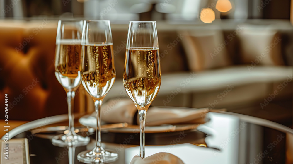Experience the Luxury and Style of white champagne or prosecco glass against. Generative Ai Experience the Luxury and Style of white champagne or prosecco glass against. Generative Ai