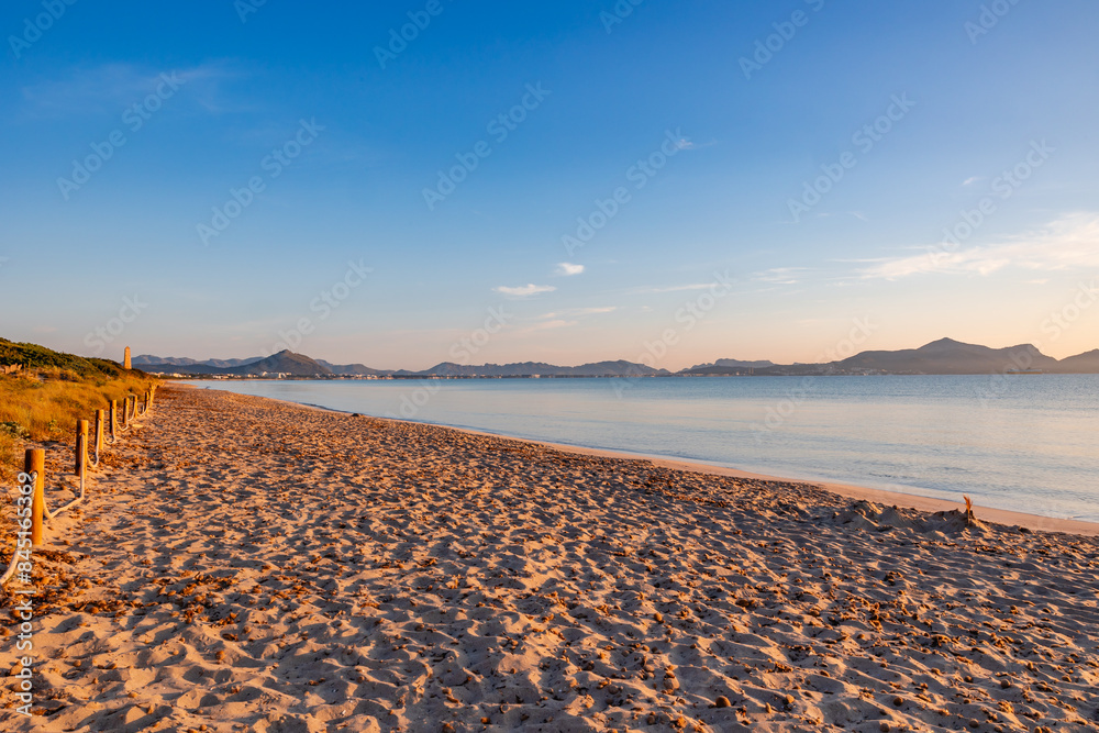 sunset on the beach