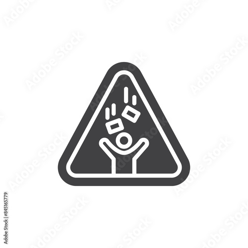 Falling Objects Area vector icon
