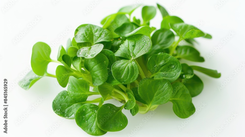 Watercress isolated white background Watercress isolated white background