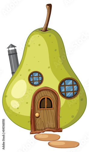 A cute house shaped like a pear