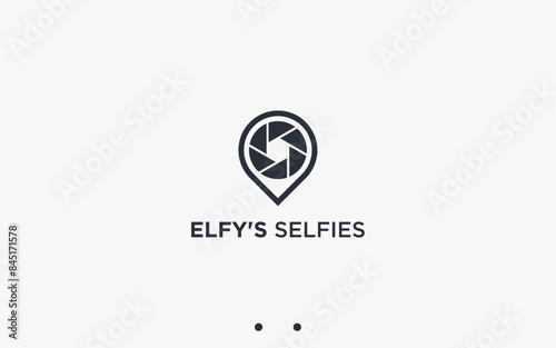 Free Download photo location logo design vector silhouette illustration - GFXLoad