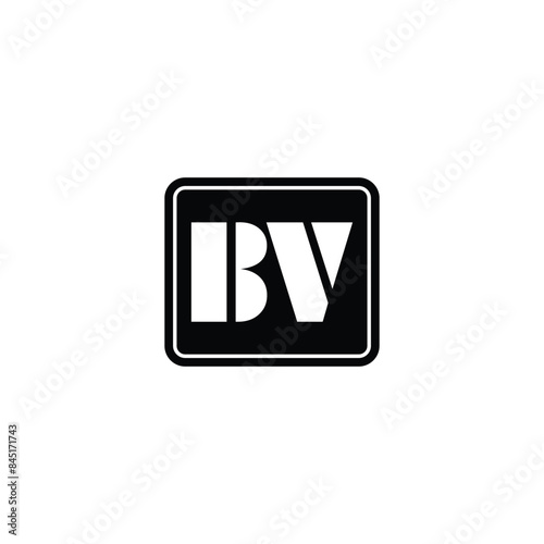 BV monogram, BV initial wedding, BV logo company, BV icon business, Alphabet letter icon logo BV
