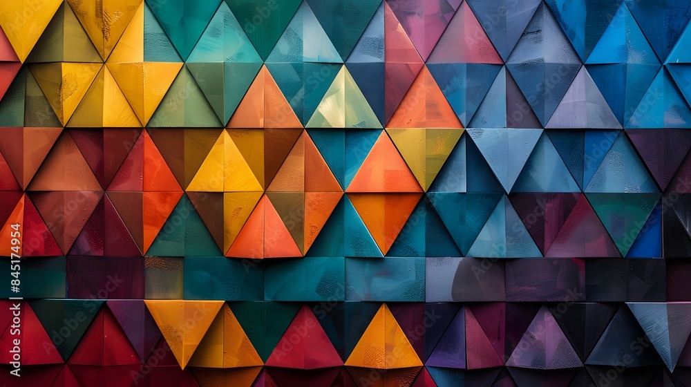 The Beauty of Geometric Patterns in a Diverse Color Palette The Beauty of Geometric Patterns in a Diverse Color Palette
