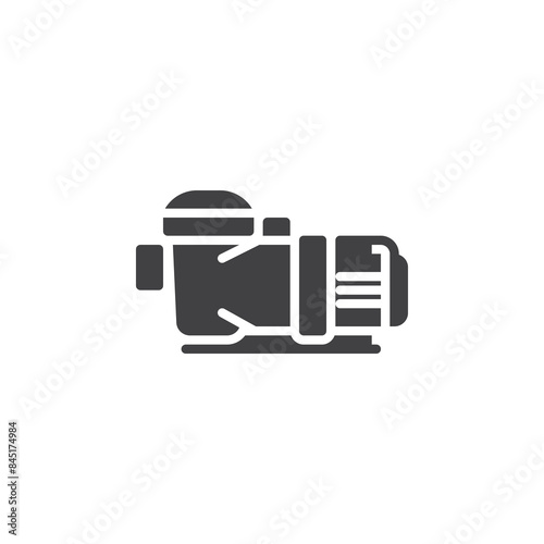 Pool pump vector icon