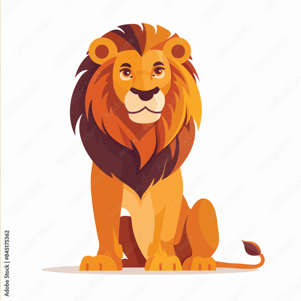 Lion illustration isolated on white background Lion illustration isolated on white background
