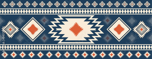 Wallpaper Mural Tribal Indian seamless pattern. Color Mexican, Aztec and maya ornament, ethnic stylish fabric geometric print wallpaper texture Torontodigital.ca