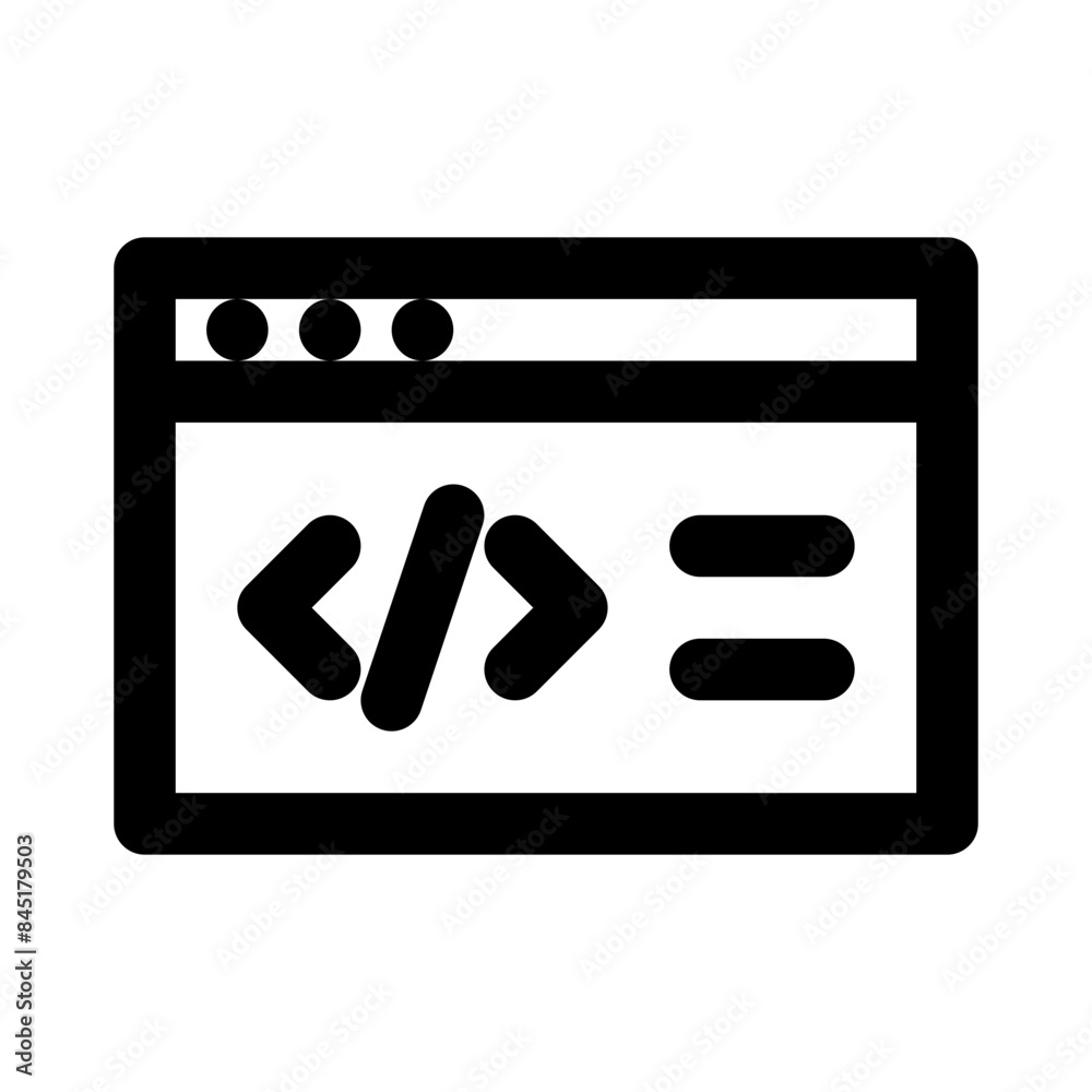 web development line icon web development line icon