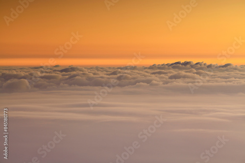 The scenery morning mist on top of Viewpoint at Doi Luang Chiang Dao. Chiang Mai Province, Thailand 