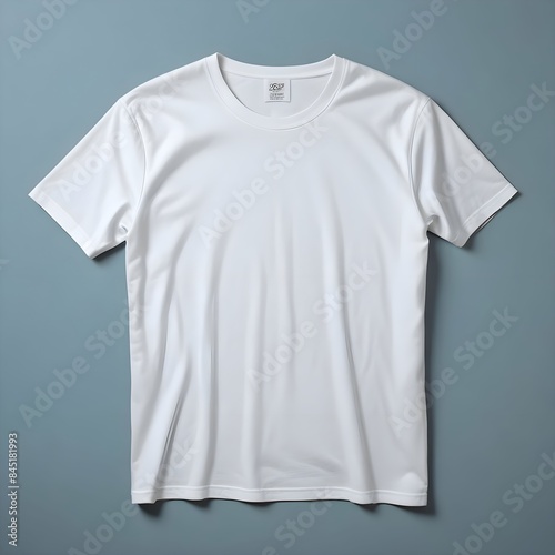 Blank white t-shirt mockup © AliAzam