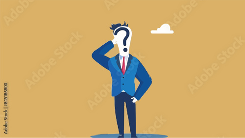 Regret on business mistake, frustration or depressed, stupidity or foolish losing all money, stressed and anxiety on failure concept