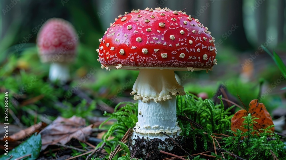 Fantasy 4K Mushroom Wallpaper with Jungle and Forest Background. Fantasy 4K Mushroom Wallpaper with Jungle and Forest Background.