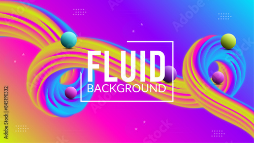 Fluid abstract background