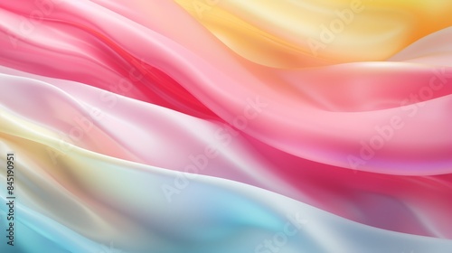 Tranquil spring horizon abstract pale blue and ivory sky with soft apricot clouds drifting gently
