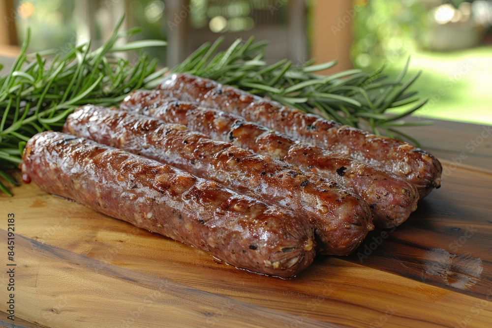 Grilled sausage professional advertising food photography Grilled sausage professional advertising food photography