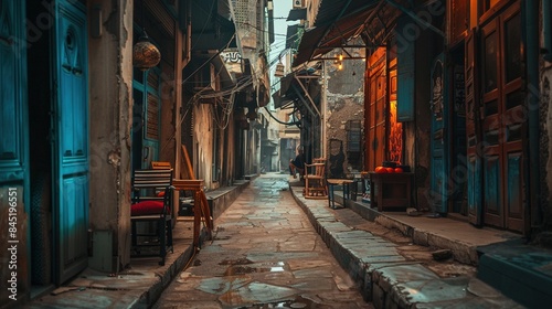 Beautiful fantasy antique city