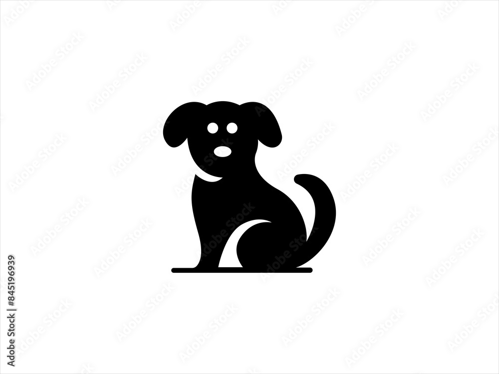 simple dog logo design,minimal pet logo vector simple dog logo design,minimal pet logo vector