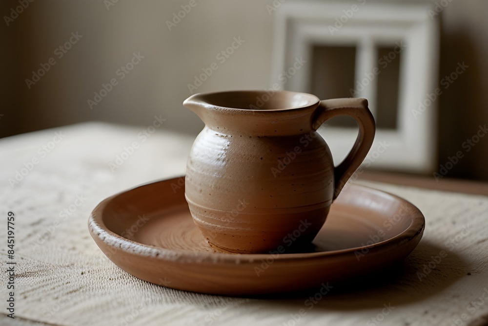 From the smooth curves of the porcelain to the sharp edges of the steel glass, this unique water pitcher combines both modern and traditional elements for a one-of-a-kind aesthetic. From the smooth curves of the porcelain to the sharp edges of the steel glass, this unique water pitcher combines both modern and traditional elements for a one-of-a-kind aesthetic.