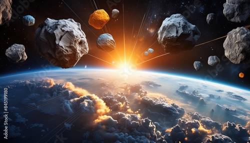 Asteroid images, Asteroid wallpaper, An asteroid is a minor planet, An asteroid struck the Earth and the planet was destroyed